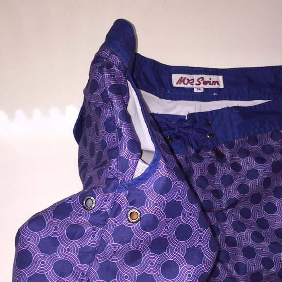 Men’s “MR.SWIM” Swim Trunks Shorts W34 6” inseam - Picture 4 of 8